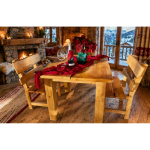 Set de dining Regalis – Colecția Heritage Oak 95 × 100