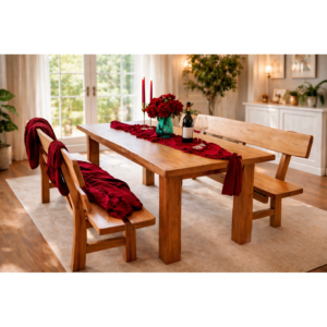 Set de dining Regalis – Colecția Heritage Oak 95 × 210